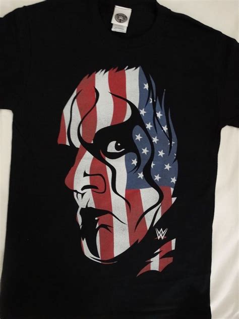 Sting USA Flag Face Paint Wrestling WWE T-Shirt | Wwe t shirts, Flag ...