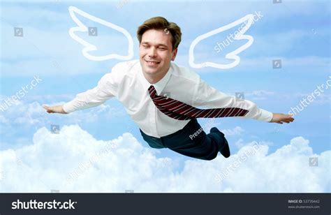 21,048 A Man Flying With Wings Images, Stock Photos & Vectors ...