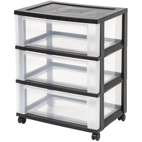 IRIS 3-Drawer Rolling Storage Cart - Walmart.com - Walmart.com