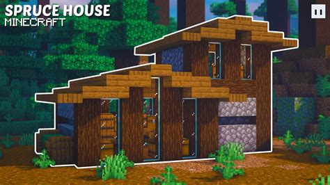 20+ Cool Minecraft Spruce Wood House Ideas+ & Tutorial - ≛ TheBestMods