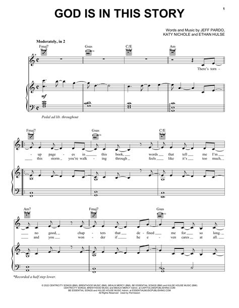 God Is In This Story by Katy Nichole & Big Daddy Weave Sheet Music for ...