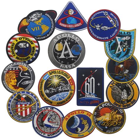 SPACE Apollo Mission Patch Collage Apollo 1 7 8 9 10 11 12 13 14 15 16 ...