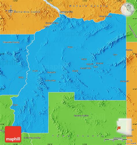 Political Map of La Paz County