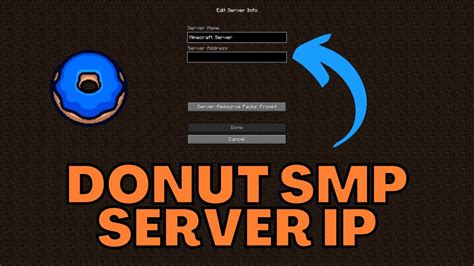 Minecraft Donut SMP Server IP Address