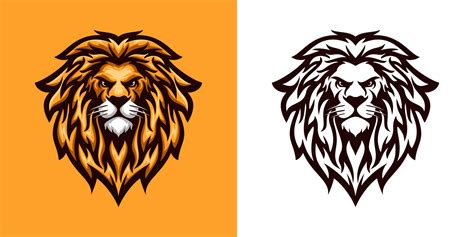 lion head logo 5145111 Vector Art at Vecteezy