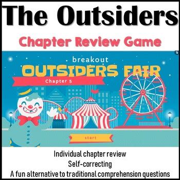 The Outsiders Chapter 5 Breakout Review Game by Teaching Made Easy123