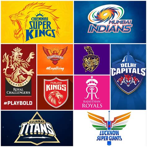 Logos of all 10 IPL teams : r/Cricket