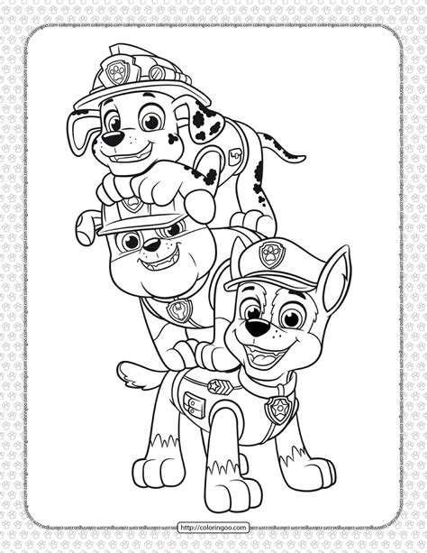 Free Printable Paw Patrol Coloring Pages