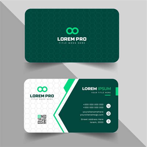 modern creative simple clean business card or visiting card design ...