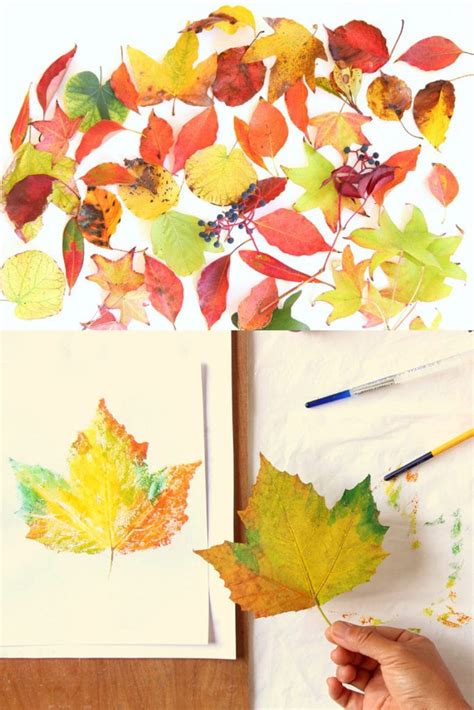 5 Minute Beautiful Leaf Prints Art (& 3 Secret Tips) - A Piece Of Rainbow