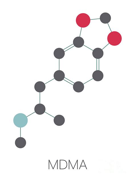 Mdma Party Drug Molecule Photograph by Molekuul/science Photo Library ...