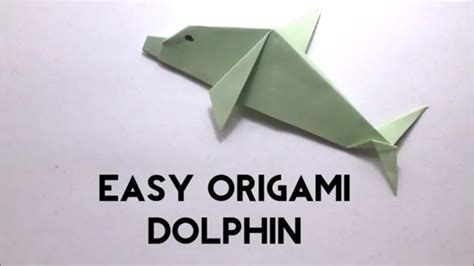 Easy Origami Dolphin - Origami Fish Tutorial for Beginners - Origami ...