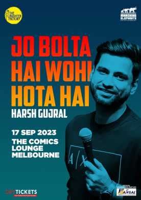 Harsh Gujral - Stand up comedy - DryTickets.com.au