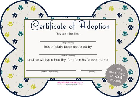 Free Pet Adoption Certificate - PDF | 119KB | 1 Page(s)