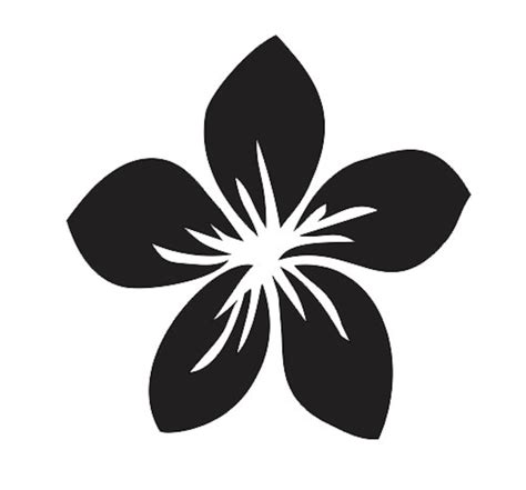 Plumeria Flower 1 STENCIL for Painting Wood Signs Fabric Canvas Walls ...