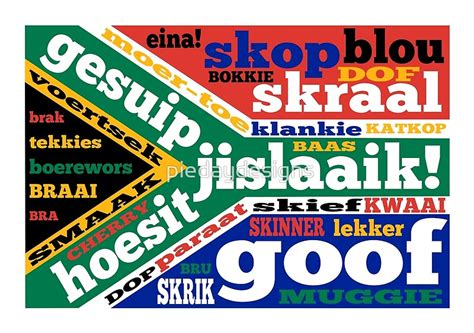 " South African slang and colloquialisms " by piedaydesigns | Redbubble