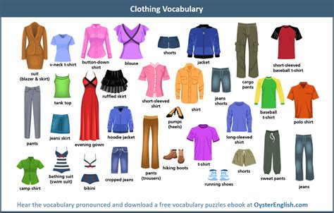 English Clothing Vocabulary