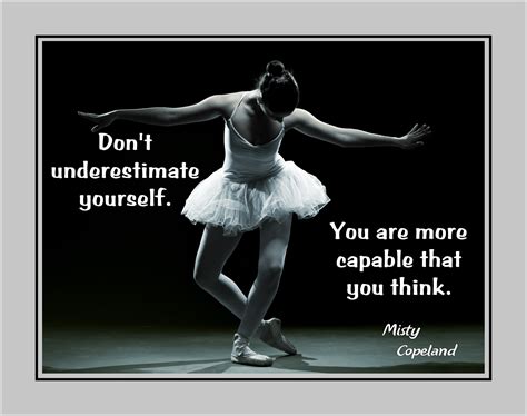 Misty Copeland 'Before You Can Achieve' Dance Quote Poster, Ballet ...