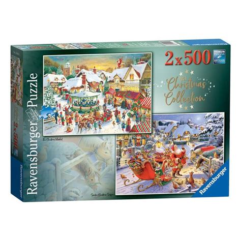 Ravensburger Christmas Collection Jigsaw Puzzles 500 Pieces 2 Pack ...