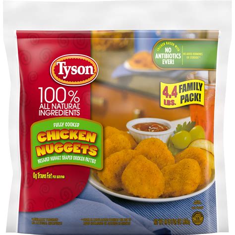 Tyson Fully Cooked Chicken Nuggets, 4.4 lb (Frozen) - Walmart.com ...