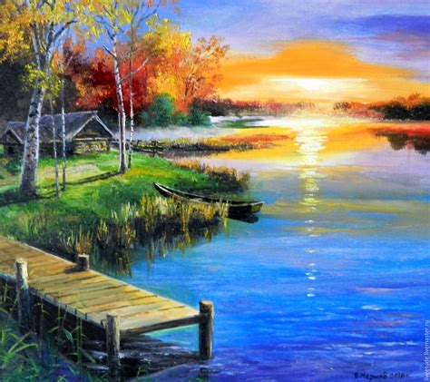 30 Stunning Oil Painting Landscape - Home Decoration and Inspiration Ideas