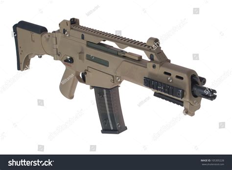 Modern Weapon German Army Assault Rifle Foto Stok 105305228 | Shutterstock