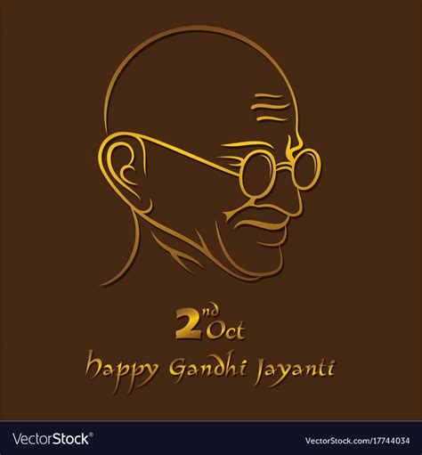 Poster of mahatma gandhi for jayanti Royalty Free Vector