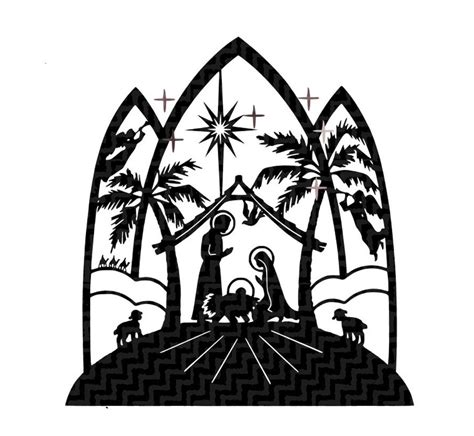 Nativity Scene Silhouette Template at GetDrawings | Free download