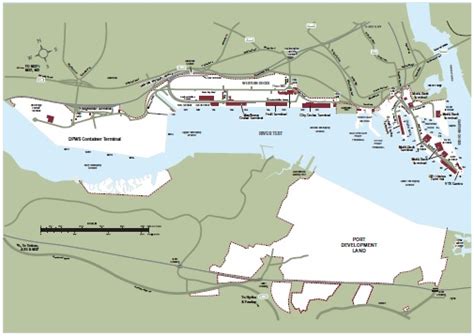 Map Of Southampton Docks Ocean Terminal - Palm Beach Map