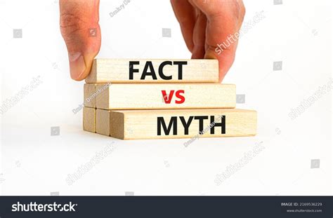 Fact Vs Myth Symbol Concept Words Stock Photo 2169536229 | Shutterstock