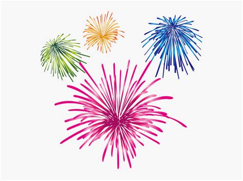 Feu D Artifice - Fireworks Cartoon , Free Transparent Clipart - ClipartKey