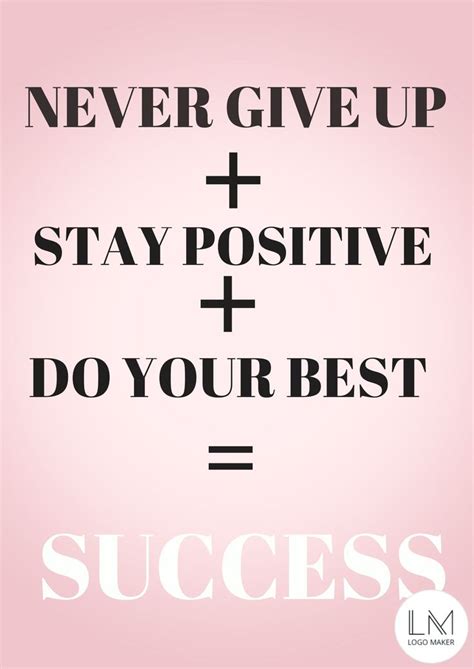 Motivational Quotes for Success - Never Give Up and Stay Positive