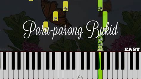 Paru-parong Bukid | Easy Piano Tutorial Chords - Chordify