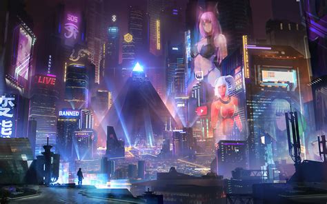 2560x1600 Cyberpunk City 4k Wallpaper,2560x1600 Resolution HD 4k ...