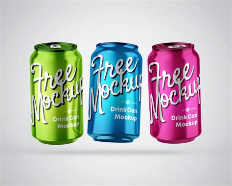 Free Drink Can Mockup (PSD) - Psfreebies