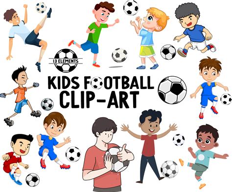 Kids Playing Football Clipart Soccer Boy Design Art Children Finland ...