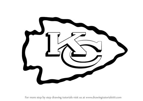 How to Draw Kansas City Chiefs Logo (NFL) Step by Step ...