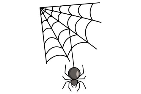 Halloween Spider Web Vector Illustration Graphic by gemmanft · Creative ...