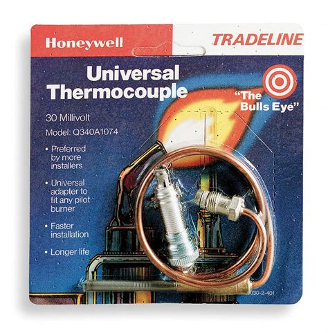 HONEYWELL Thermocouple, 24 In - 2E524|Q340A1074 - Grainger