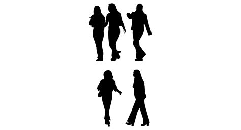 Walking Silhouette, Person Silhouette, Silhouette Png, People Walking ...