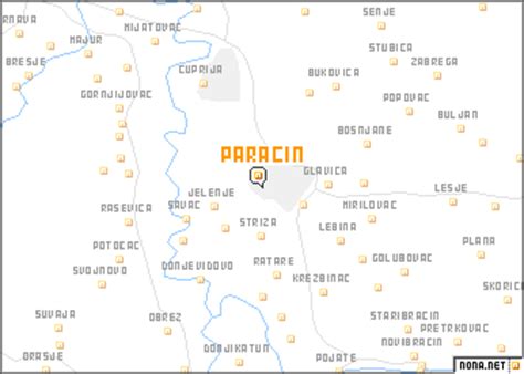 Paraćin (Serbia and Montenegro) map - nona.net