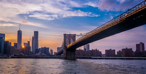 Sunset from Brooklyn Bridge - Best Photo Spots