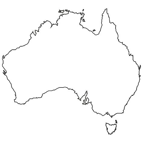 Australia Printable Map 3X5 - Australia blank map - Select from 3 ...