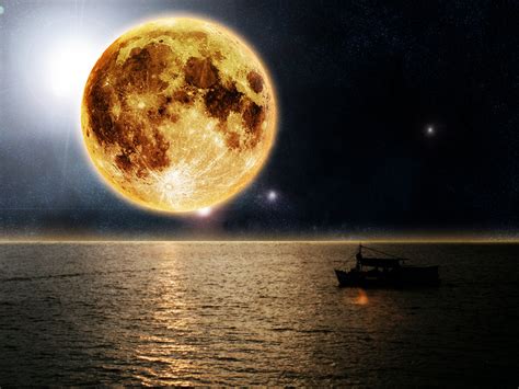 🔥 Download Yellow Moon Wallpaper HD By Francr2009 by @jschmitt | The ...