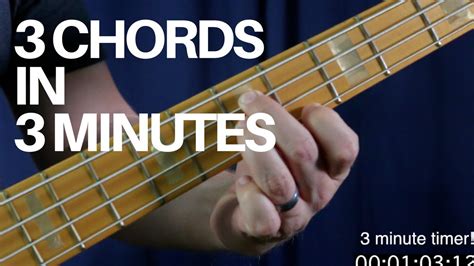 Learn How To Play 3 Movable Bass Chords in 3 Minutes | Bass Guitar ...