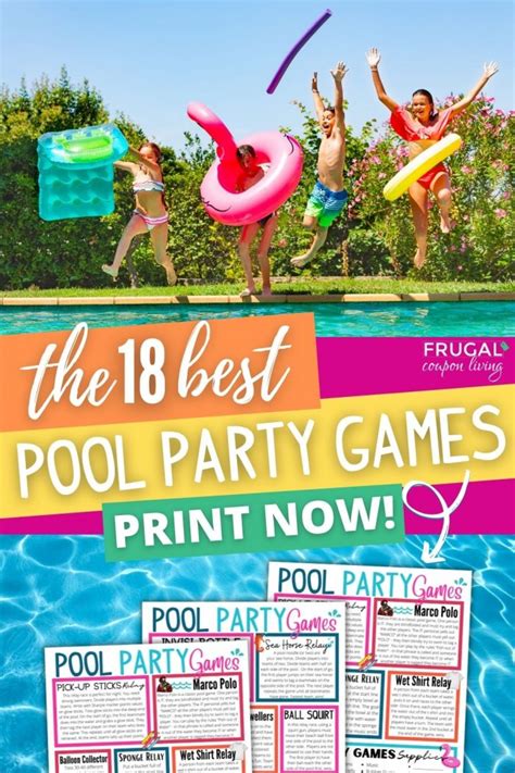 Complete Instructions For Pool Party Games that aren't just for kids!