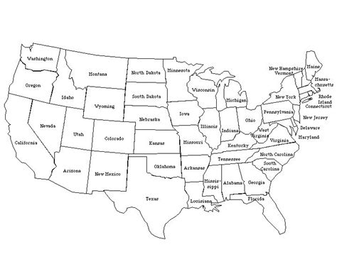 Usa Map Labeled States