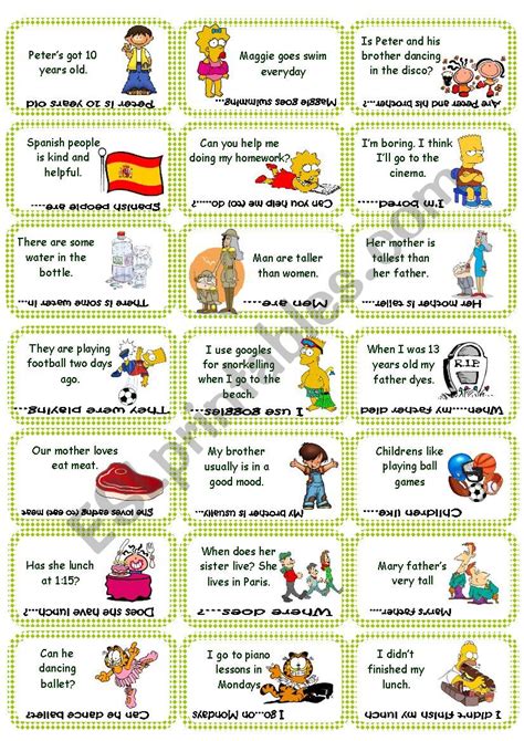 Find the mistake game card set 1 - ESL worksheet by lili27