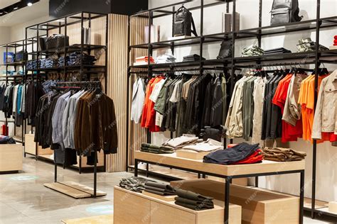 Premium Photo | Interior of a men's clothing store. Style and fashion.