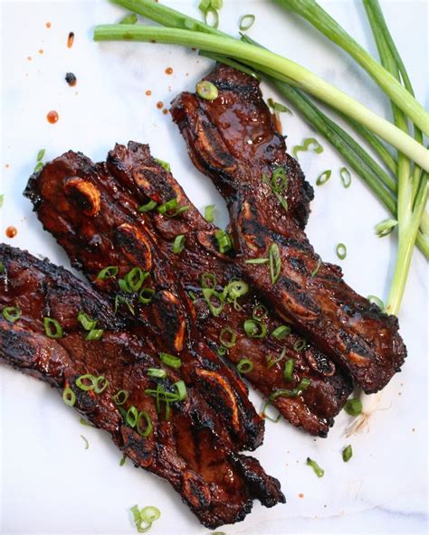 Easy Grilled Korean Short Ribs Recipe | Dash of Savory | Recipe | Rib ...